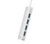 Hub USB Baseus Hub Baseus UltraJoy Series Lite 4-Port 200cm (USB do USB3.0*4) Biały