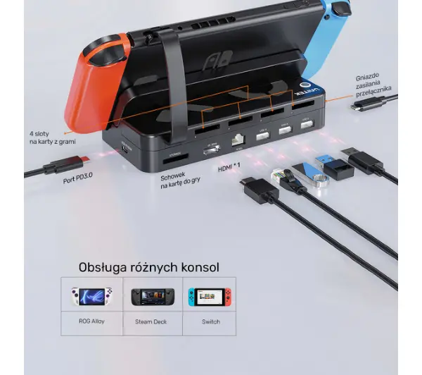 Unitek G1002F01 do Nintendo Switch + pilot - Kup na Raty - RRSO 0%