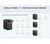 Ładowarka podróżna Unitek P1123ABK01 EU/US/UK/AUS PowerDelivery 100W