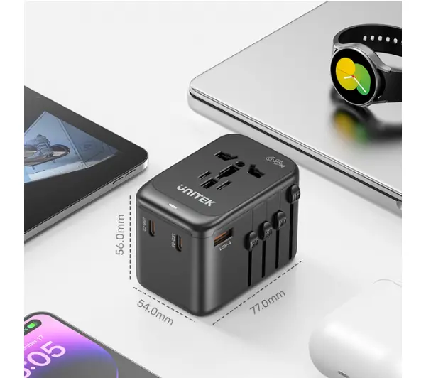 Unitek P1122ABK01 EU/US/UK/AUS PowerDelivery 65W