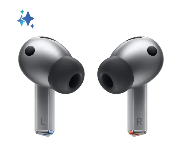 Samsung Galaxy Buds 3 Pro SM-R630NZA Dokanałowe Bluetooth 5.4 Funkcje AI Srebrny - ⚡ BESTSELLERY ⚡ - Kup na Raty - RRSO 0%