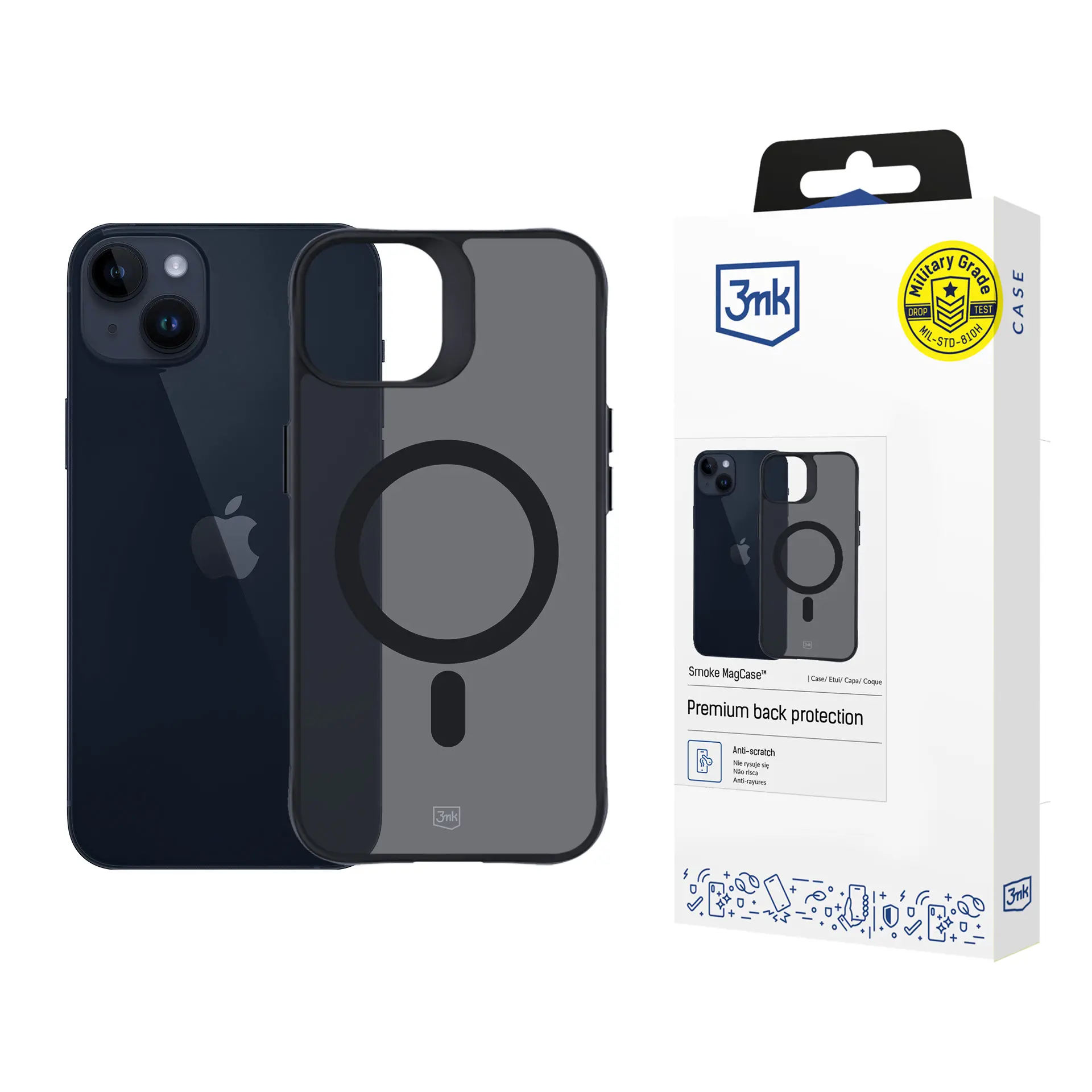 Etui 3mk Smoke MagCase do iPhone 14 Plus Czarny