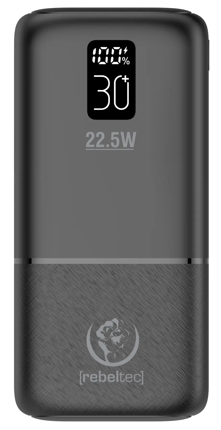 Powerbank Rebeltec P30 LCDPD 30000mAh 22,5W Czarny