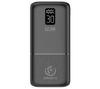 Powerbank Rebeltec P30 LCDPD 30000mAh 22,5W Czarny