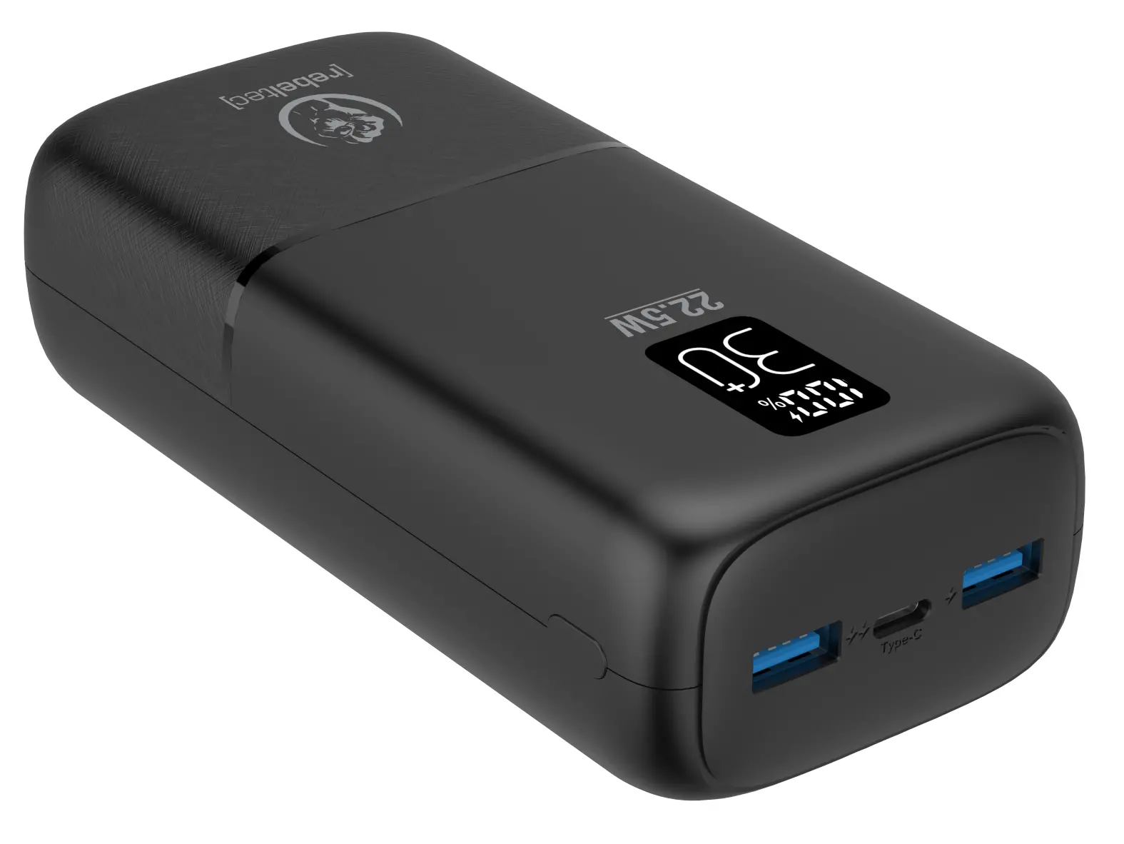 фото Зовнішній акумулятор (павербанк) Rebeltec P30 LCDPD