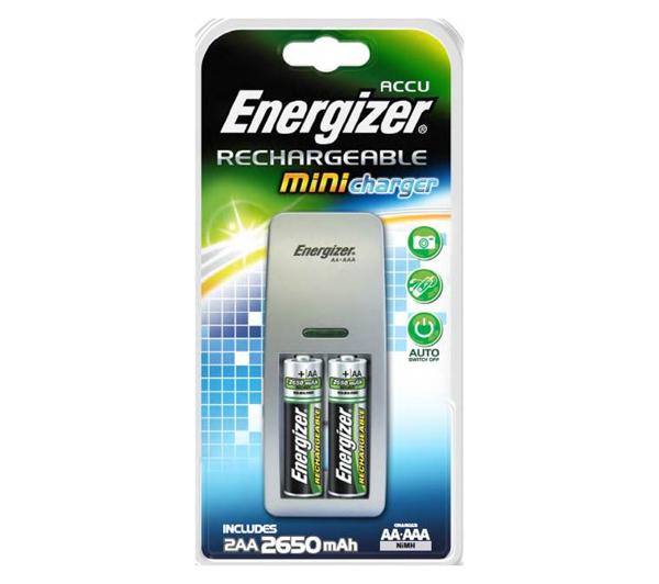 Ładowarka Energizer Mini + 2 akumulatory AA 2650 mAh