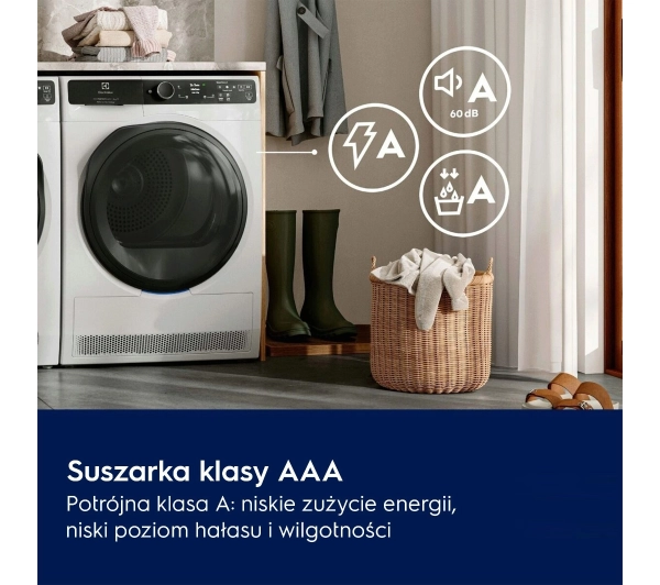 Electrolux 900 PerfectCare EW9D787KCP Funkcje AI 63,6cm 8kg Zdalne sterowanie - TRZECI -55%, ALBO 5-TY ZA 1ZŁ - Kup na Raty - RRSO 0%