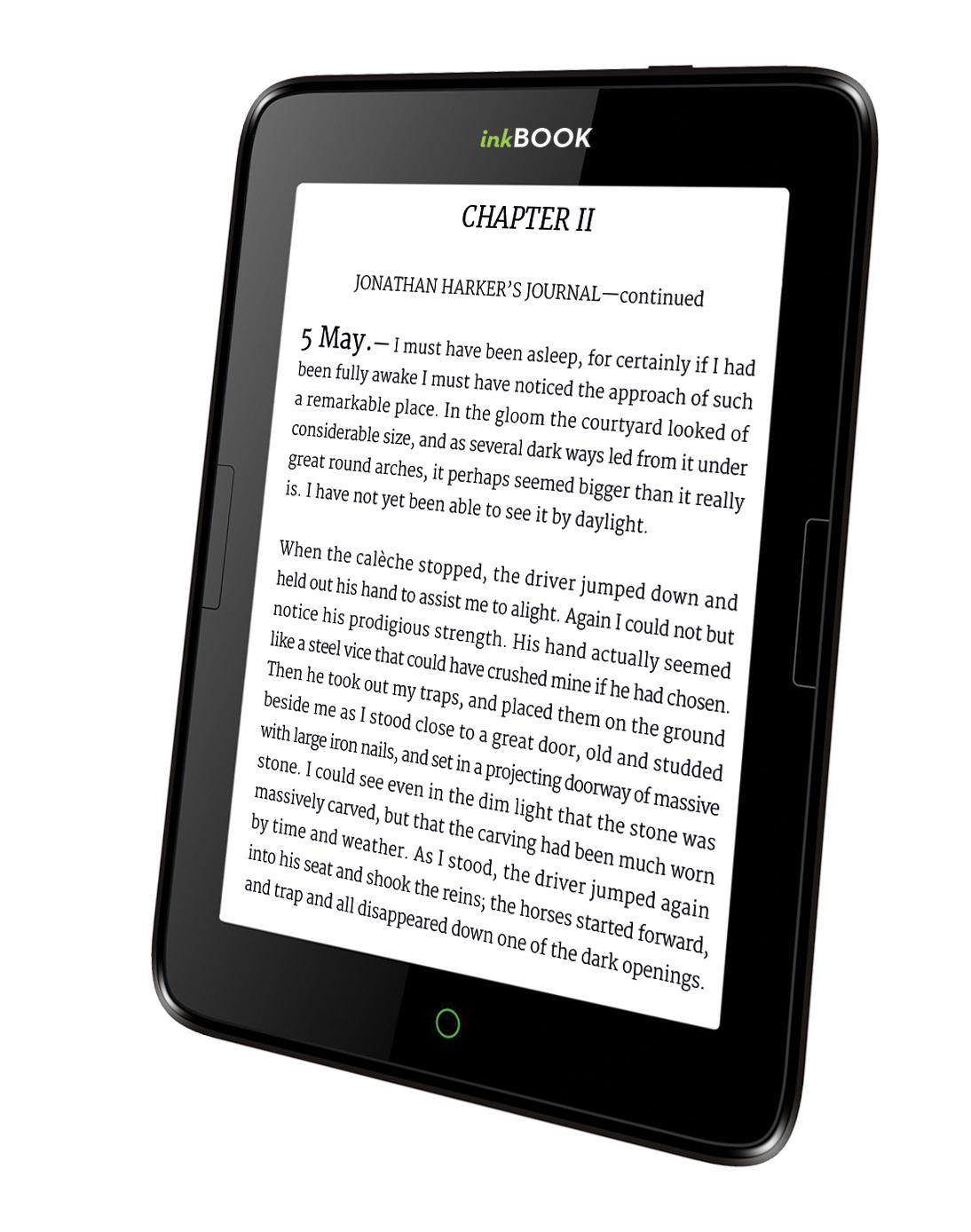 Czytnik E-booków inkBOOK Obsidian - 6" - 8GB -WiFi - czarny + etui