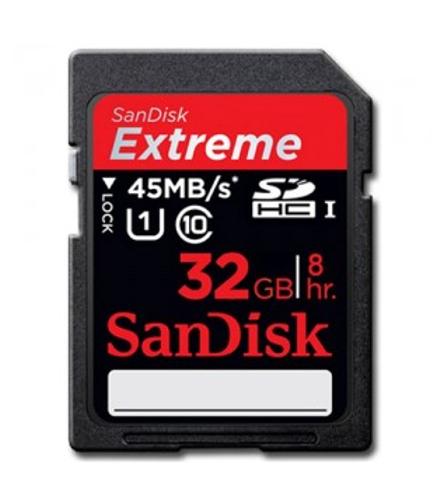 SANDISK Extreme HD Video SDHC Class 10 32 GB