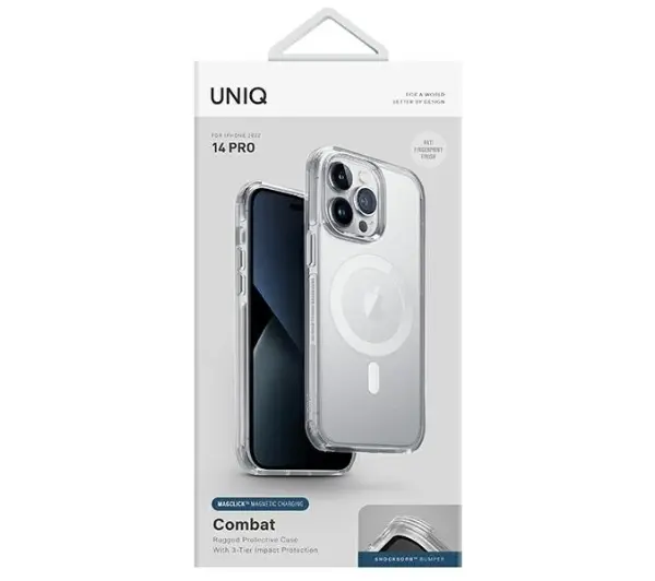UNIQ Magclick Charging do iPhone 14 Pro Przezroczysty