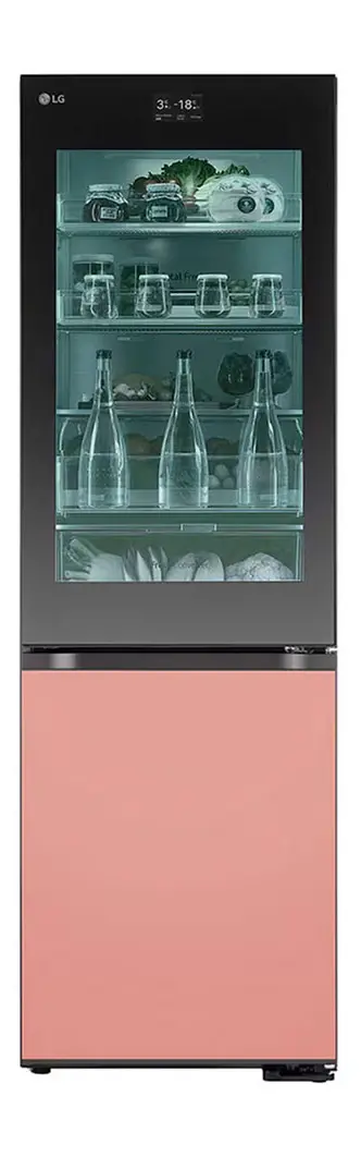 Lodówka LG MoodUP InstaView GBG719MDNN Funkcje AI Pełny No Frost 187cm Komora świeżości Zdalne sterowanie Zmienny kolor frontu
