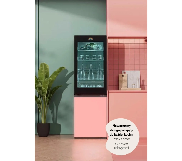 LG MoodUP InstaView GBG719MDNN Funkcje AI Pełny No Frost 187cm Komora świeżości Zdalne sterowanie Zmienny kolor frontu - TRZECI -55%, ALBO 5-TY ZA 1ZŁ - Kup na Raty - RRSO 0%