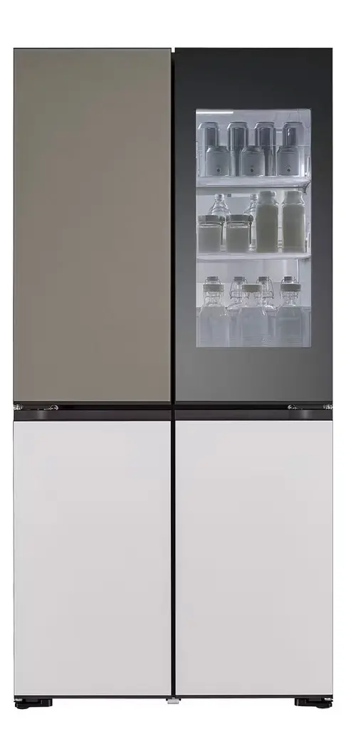 Lodówka LG MoodUP InstaView GMV960NNME Pełny No Frost 186,5cm Zdalne sterowanie Zmienny kolor frontu