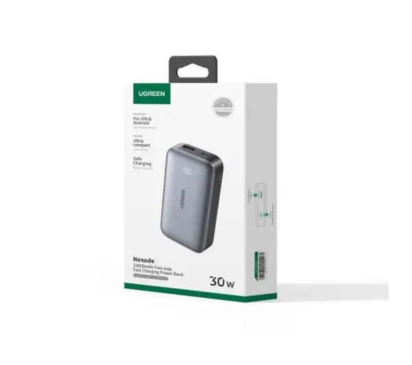 UGREEN Nexode PB502 10000mAh , PD 30W Szary