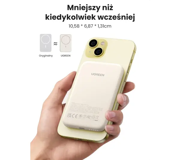 UGREEN PB560 5000mAh MagSafe 15W Beżowy