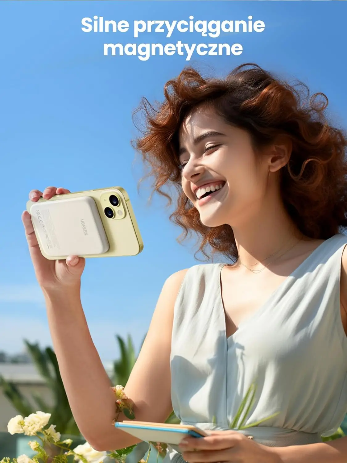 фото Зовнішній акумулятор (павербанк) Ugreen PB560 5000mAh 15W Beige (25866)