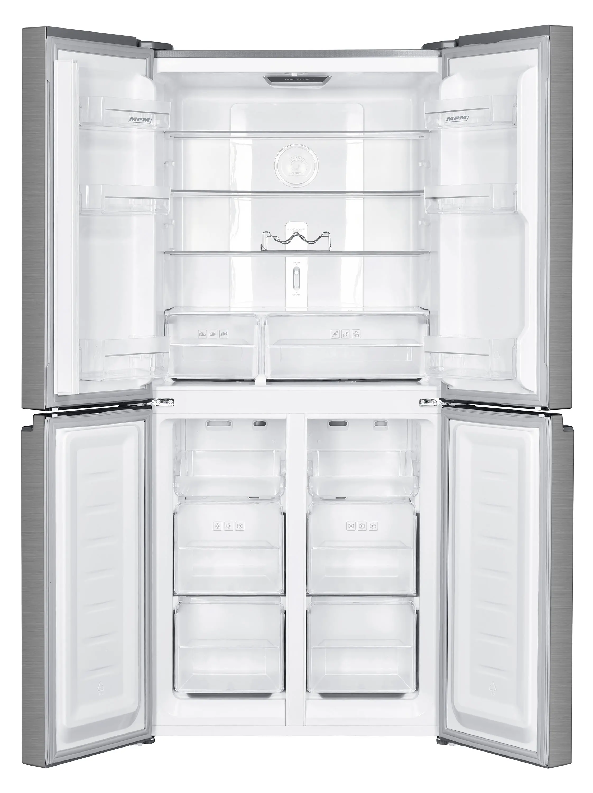 Lodówka MPM 434-SBF-08 Pełny No Frost 180cm Komora świeżości Białe