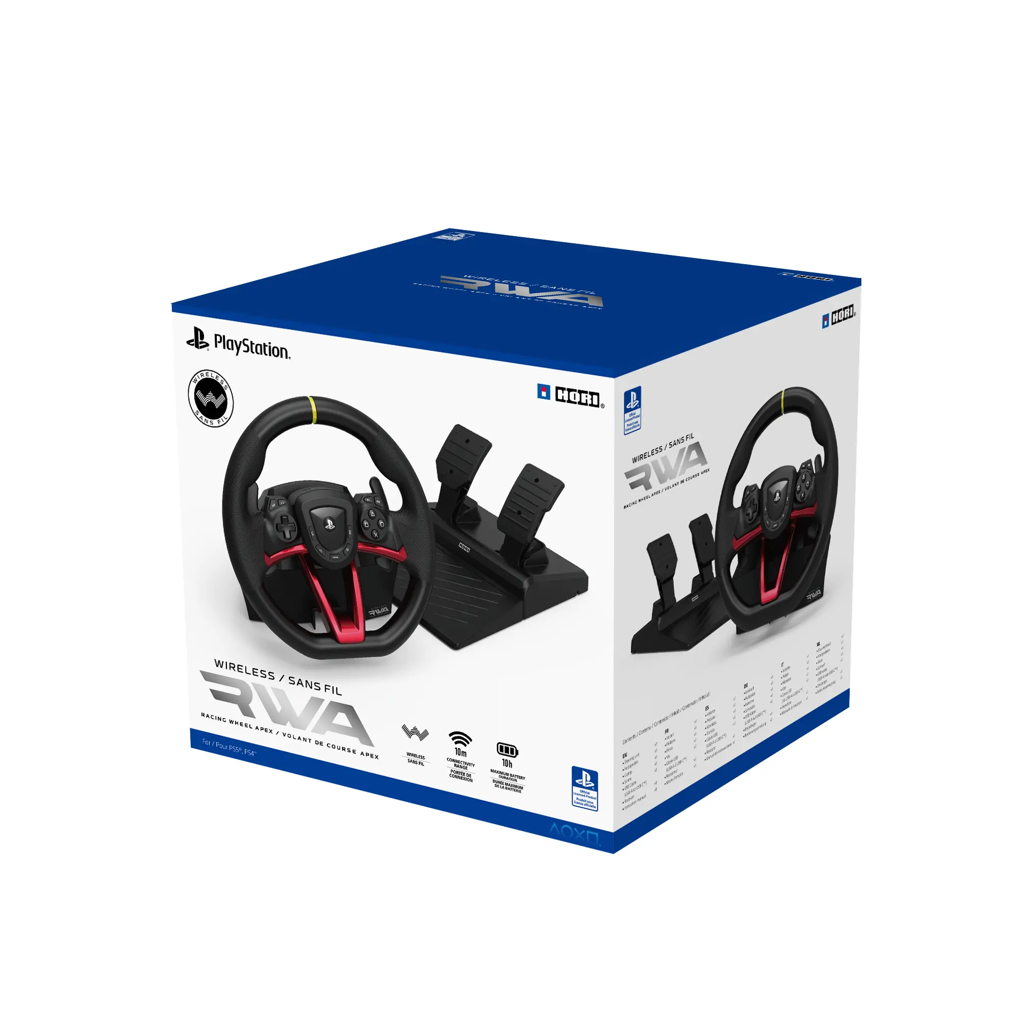 HORI製 Racing Wheel Apex（美品） Hori Racing Wheel Apex PS4-052E z pedałami - do PS4, PS3, PC