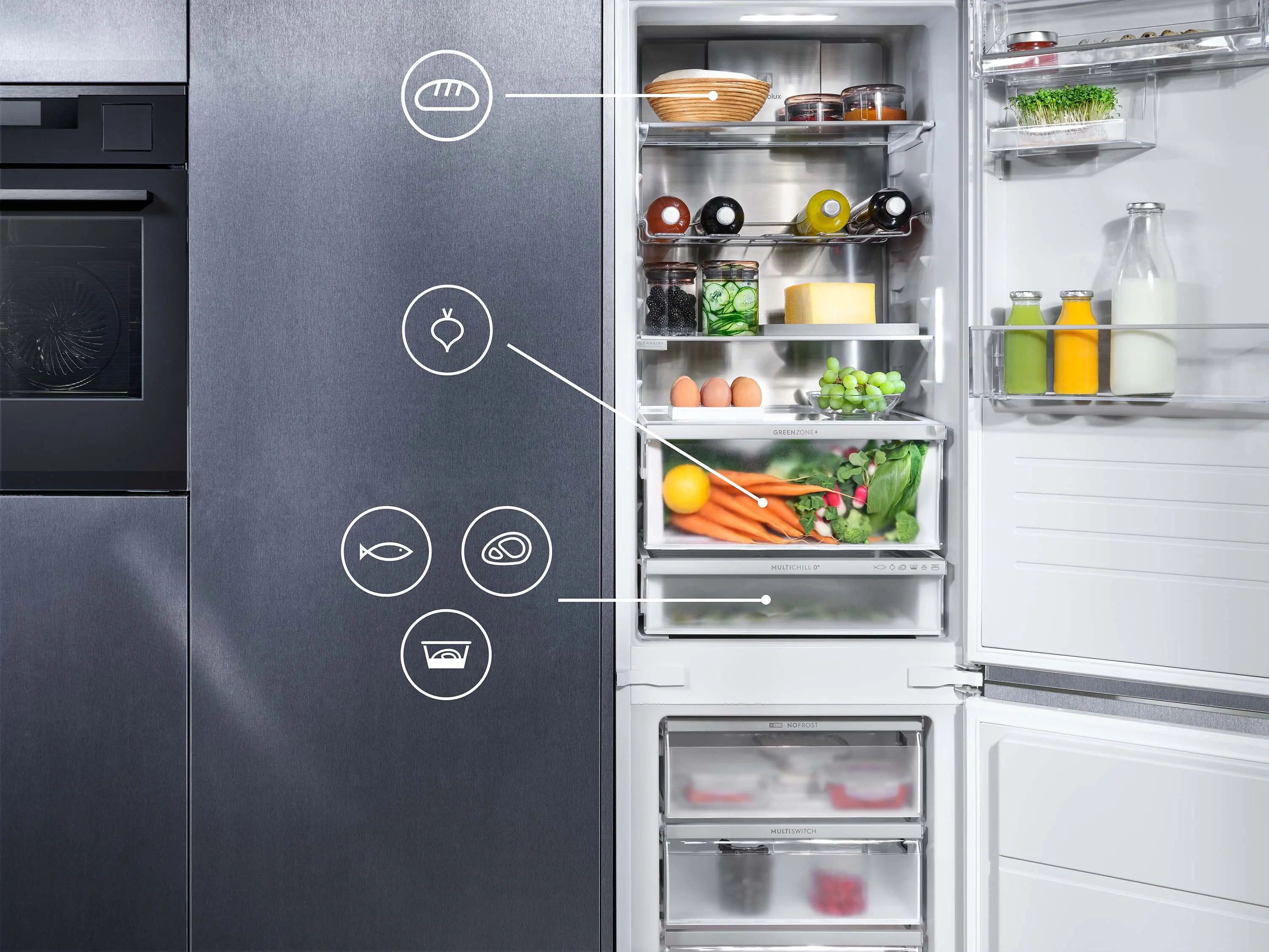 Lodówka Electrolux 900 ENV9MC18S Zamrażarka No Frost 177,2cm