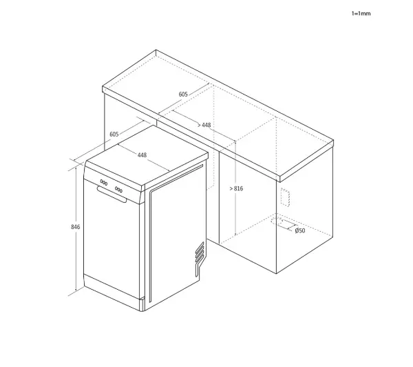 Haier I-Pro Shine Seria 5 XF1C3TB1FW 44,8cm Funkcje AI Automatyczne otwieranie drzwi Szuflada na sztućce  - TRZECI -55%, ALBO 5-TY ZA 1ZŁ - Kup na Raty - RRSO 0%