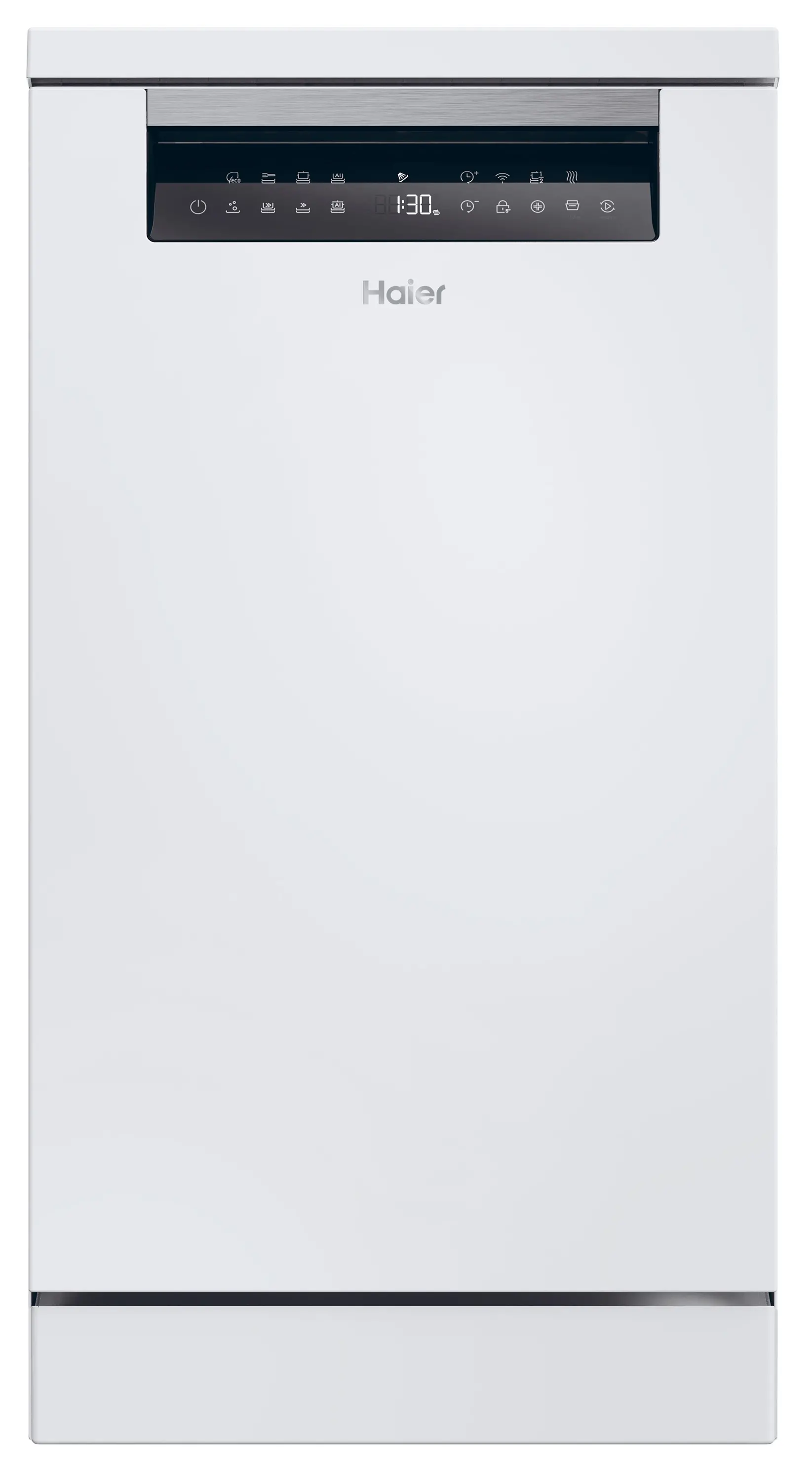 Zmywarka Haier I-Pro Shine Seria 5 XF1C3TB1FW 44,8cm Funkcje AI Automatyczne otwieranie drzwi Szuflada na sztućce