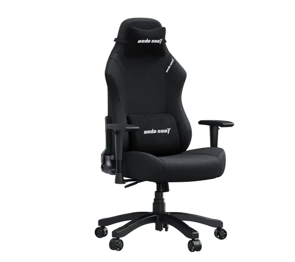 Anda Seat Luna L Gamingowy do 110kg Tkanina Czarny - Kup na Raty - RRSO 0%