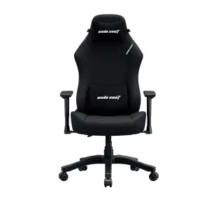 Anda Seat Luna L Gamingowy do 110kg Tkanina Czarny - Kup na Raty - RRSO 0%