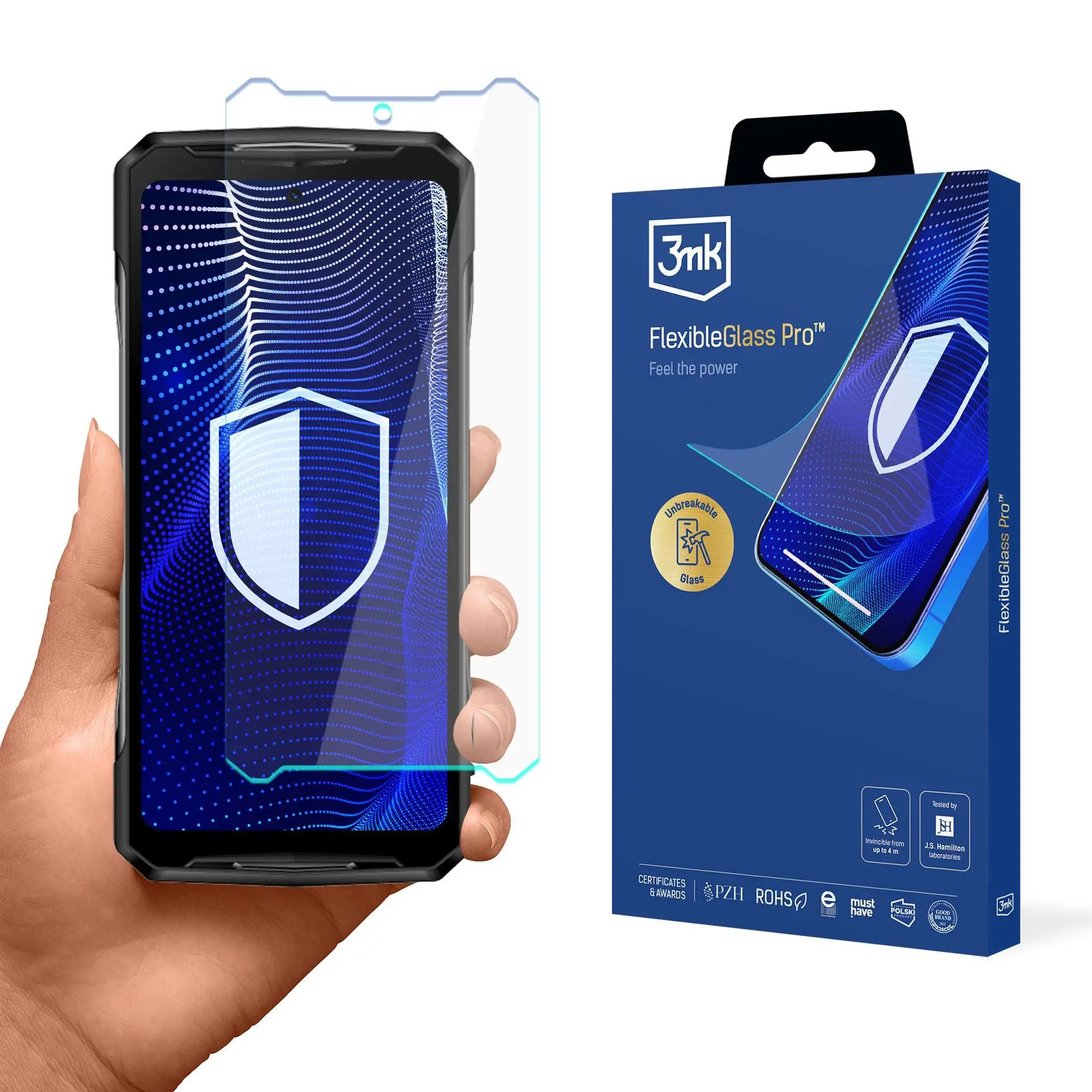 Szkło hybrydowe 3mk FlexibleGlass Pro do Doogee DK10