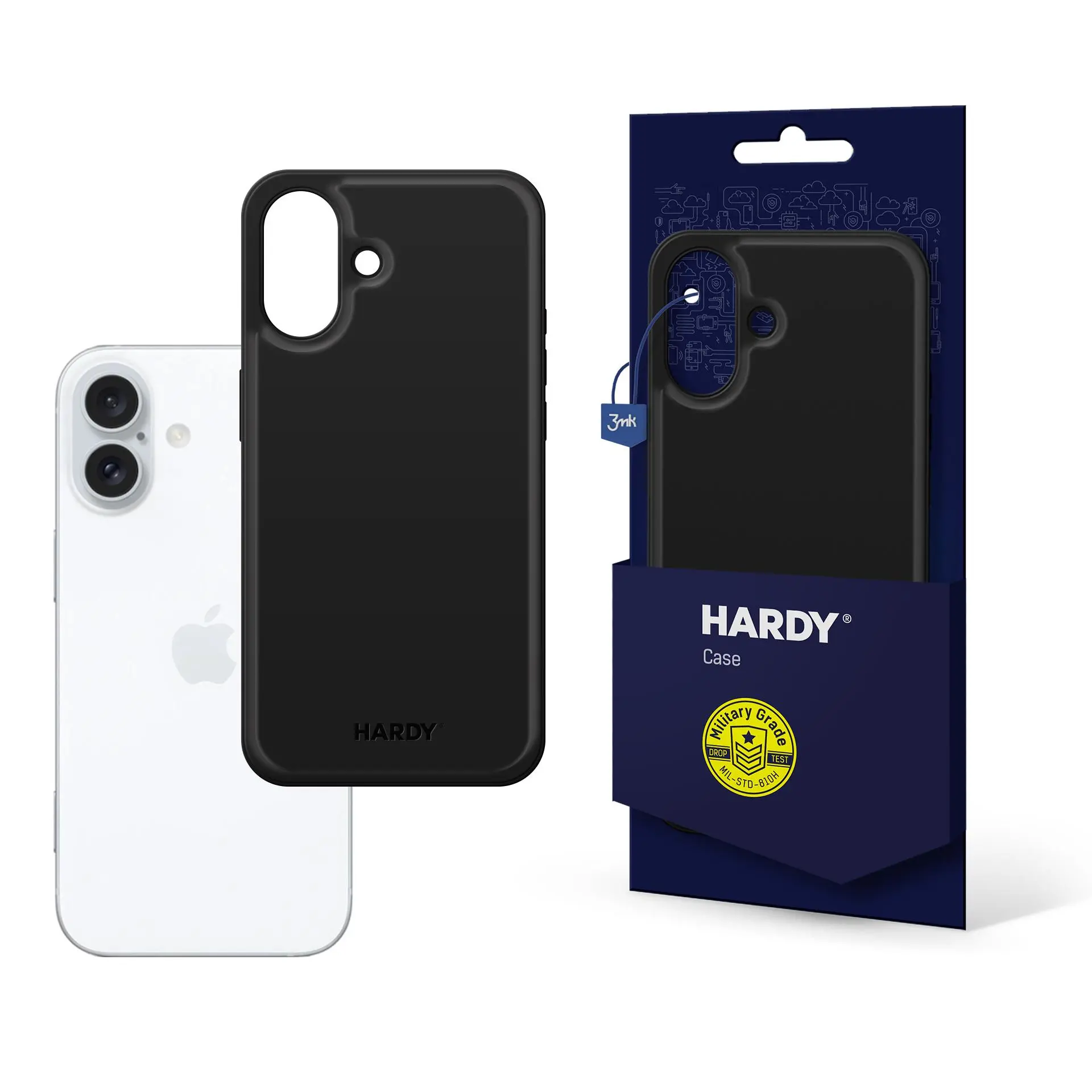 Etui 3mk Hardy Silky Leather MagCase do iPhone 16 Plus Czarny