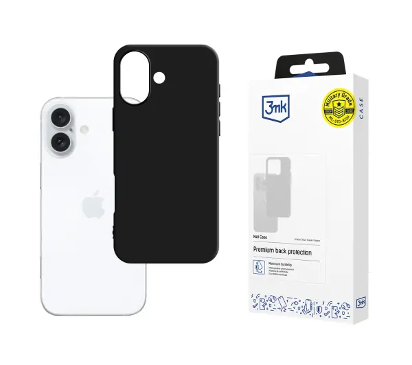3mk Matt Case do iPhone 16 Plus Czarny