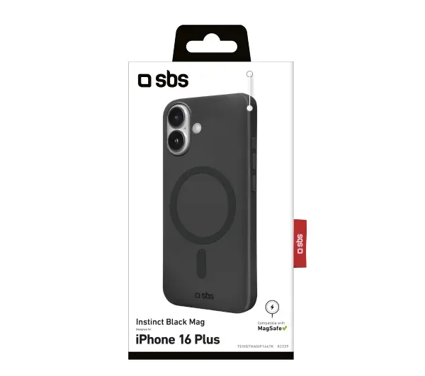 SBS Instinct MagSafe do iPhone 16 Plus Czarny