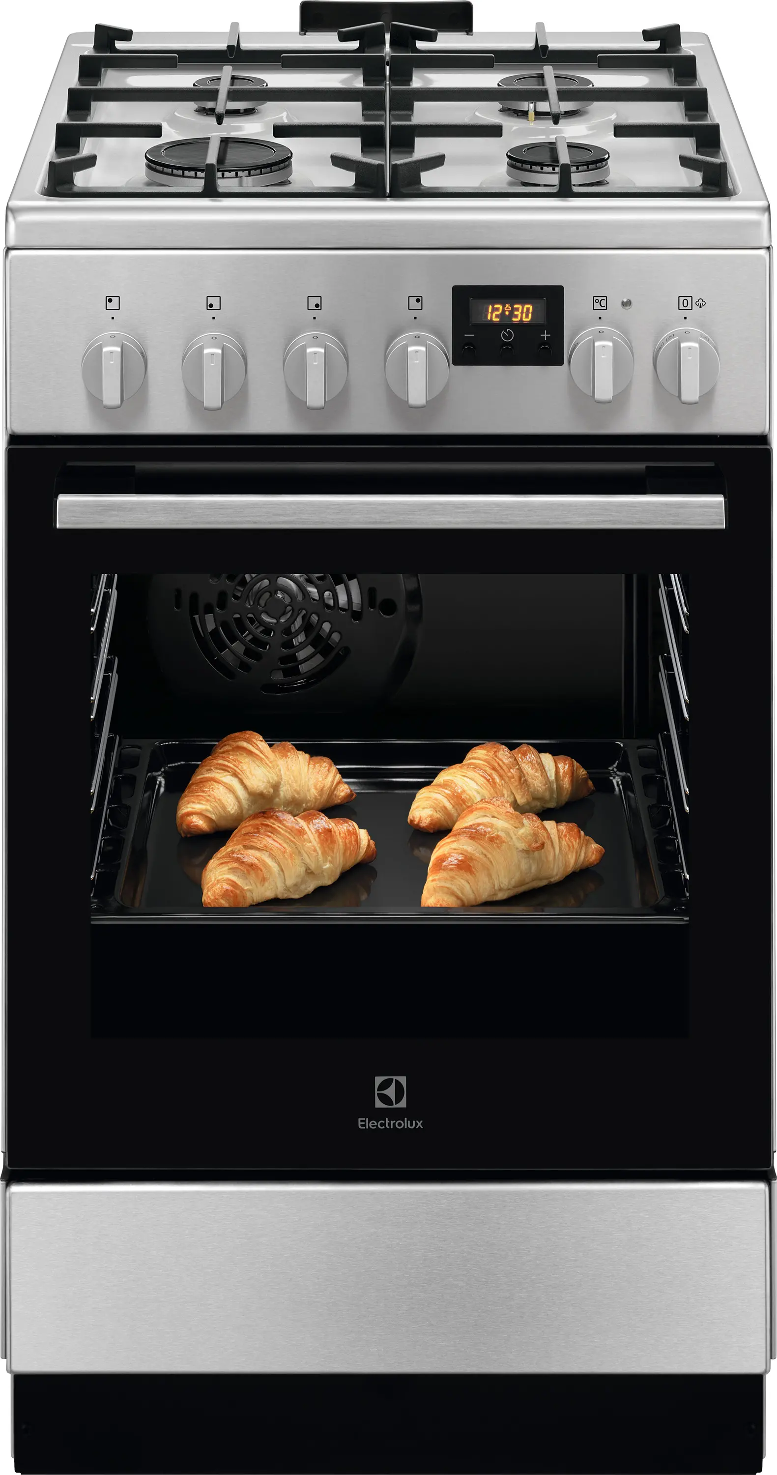 Kuchnia gazowo-elektryczna Electrolux 600 LKK564222X Pieczenie parowe Termoobieg