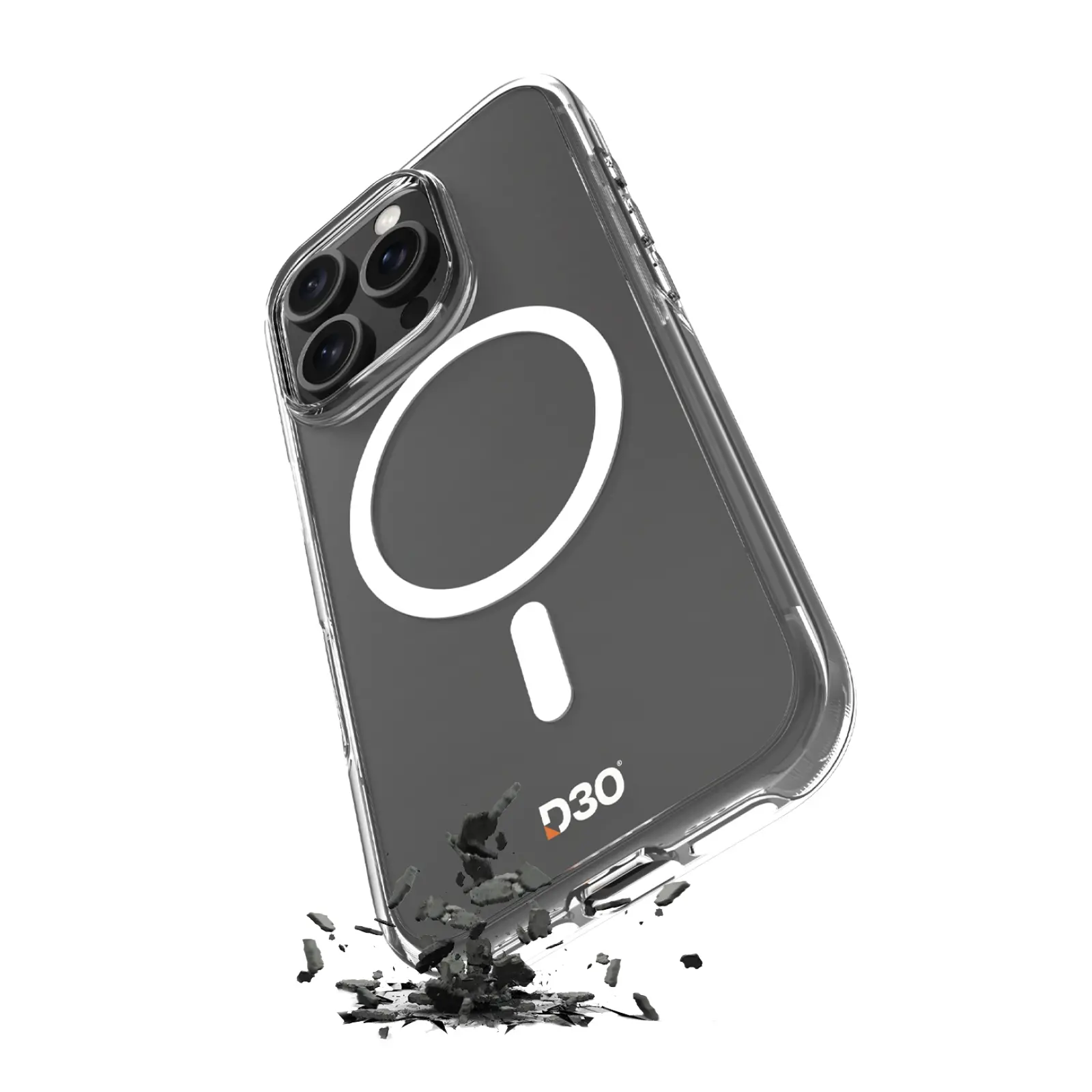 Etui Puro Cover Impact Clear D3O Bio do iPhone 16 Pro Przezroczysty