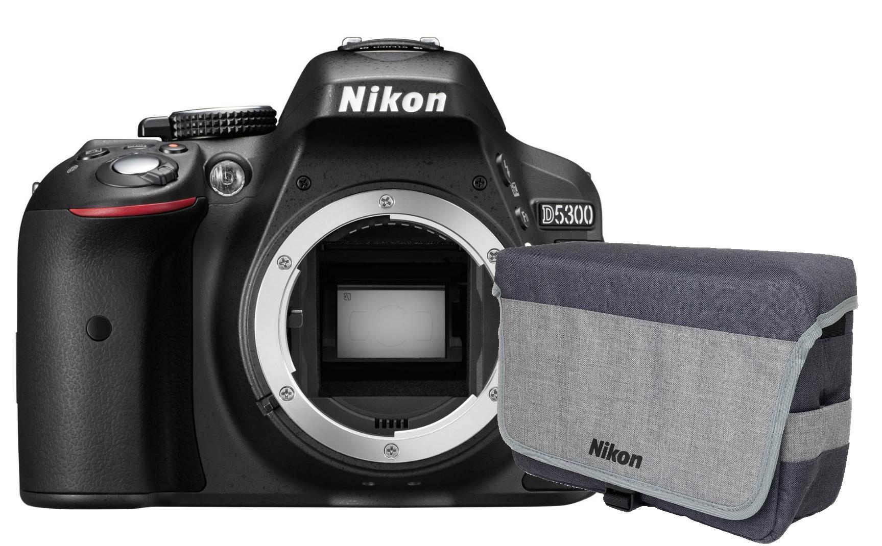 Lustrzanka Nikon D5300 + AF-P 18-55 VR + torba CF-EU11 + karta 16GB
