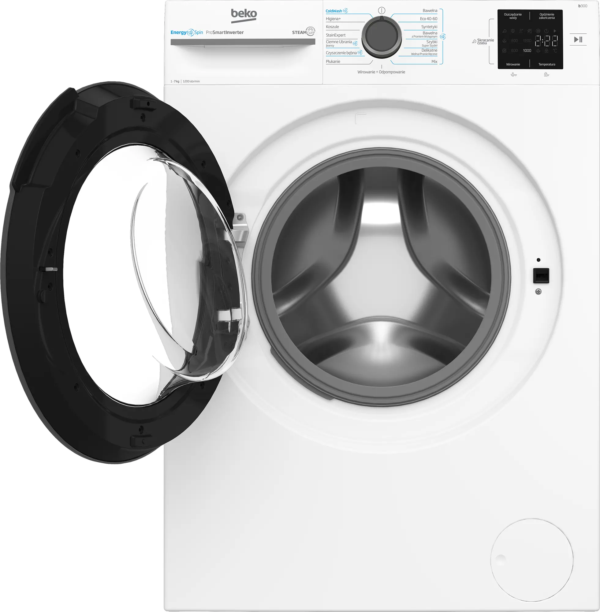 Pralka Beko b300 BM3WFU37215WAR EnergySpin Slim 7kg 1200obr/min