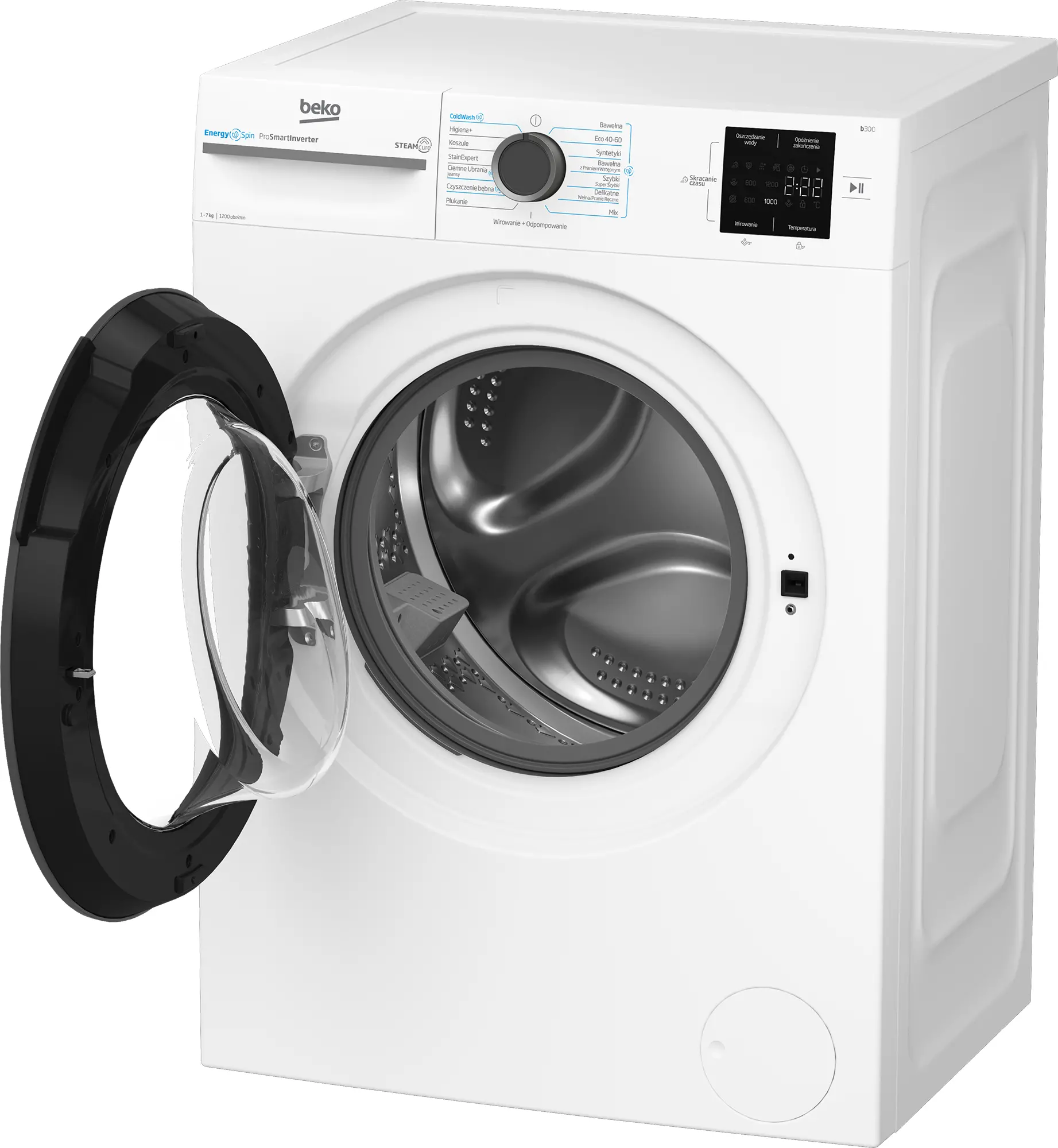 Pralka Beko b300 BM3WFU37215WAR EnergySpin Slim 7kg 1200obr/min