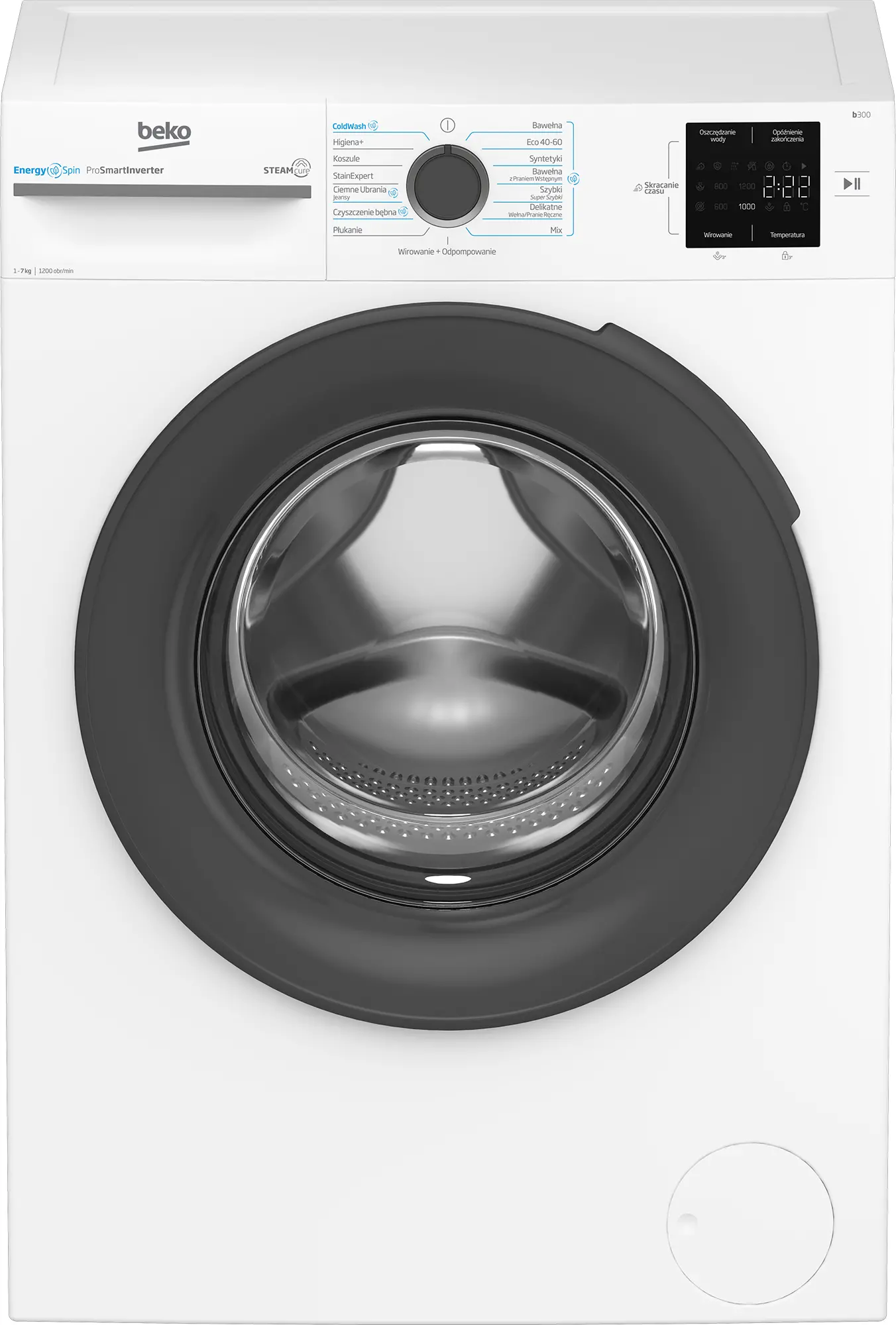 Pralka Beko b300 BM3WFU37215WAR EnergySpin Slim 7kg 1200obr/min