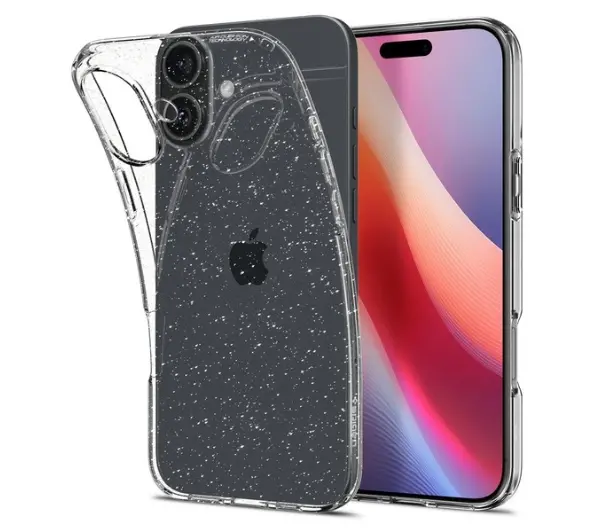 Spigen Liquid Crystal Glitter do iPhone 16 Plus Przezroczysty