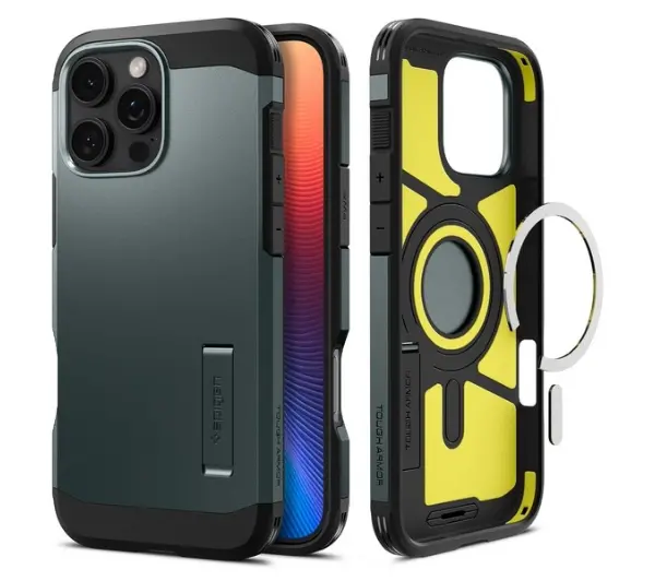 Spigen Tough Armor MagSafe do iPhone 16 Pro Zielony