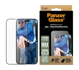 PanzerGlass Screen Protector Aluminum Frame do iPhone 16 Plus