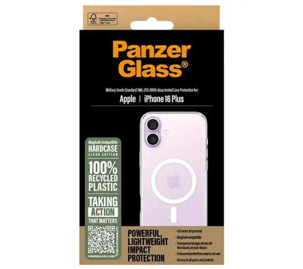 PanzerGlass HardCase MagSafe do iPhone 16 Plus Przezroczysty