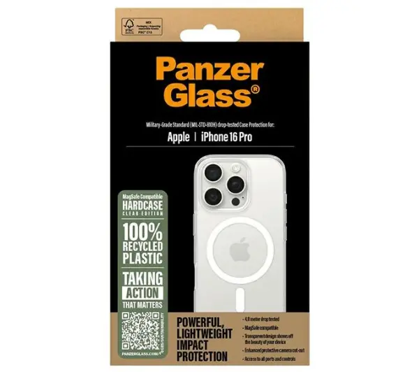 PanzerGlass HardCase MagSafe do iPhone 16 Pro Przezroczysty