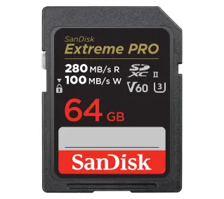 SANDISK Extreme PRO SDXC 64GB 280/100 V60