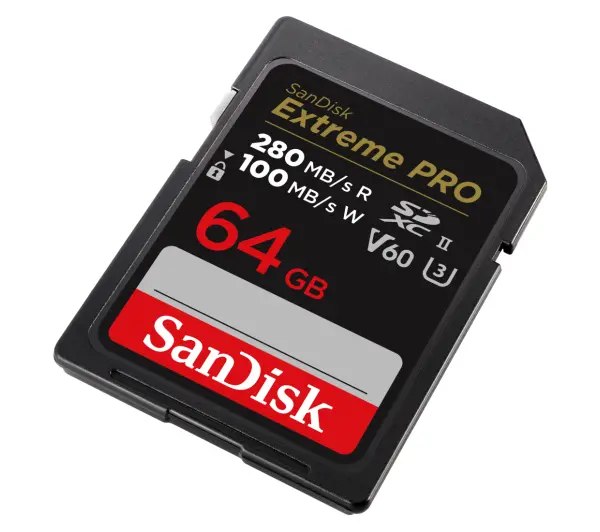 SANDISK Extreme PRO SDXC 64GB 280/100 V60
