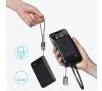 Powerbank Anker A1257G11 10000mAH PD 22.5W Wbudowany kabel USB-C Czarny