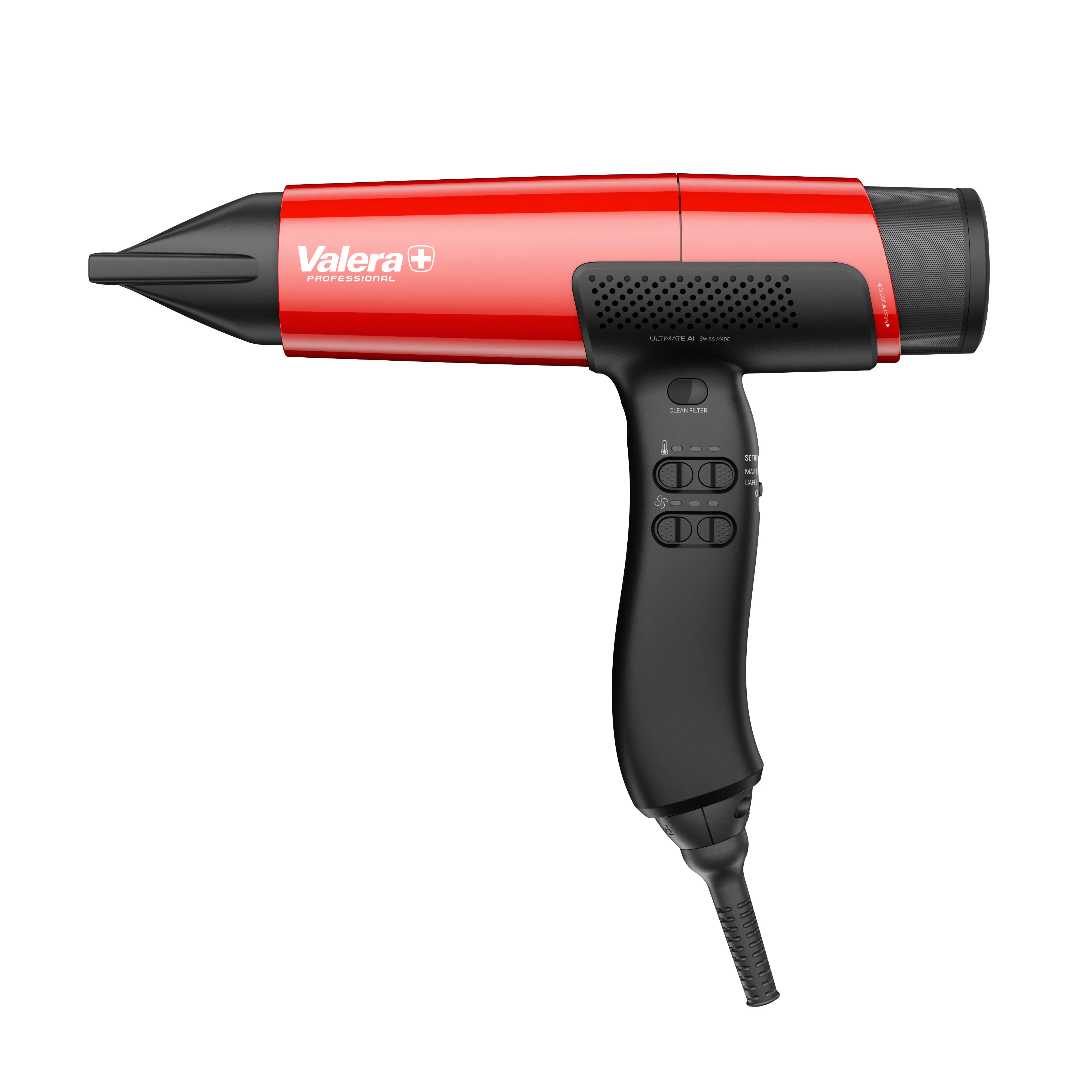 Suszarka do włosów Valera MatrixCare AI Metallic Red Dyfuzor Zimny nawiew 2000W 6 prędkości 3 temperatury