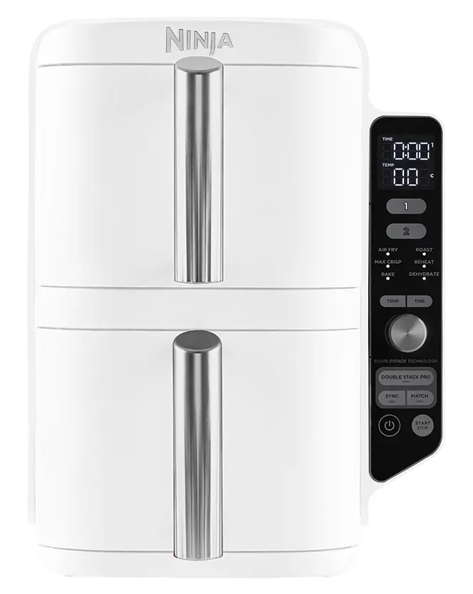 фото Мультипіч (аерофритюрниця) Ninja Double Stack XL 2-Level Air Fryer 9.5L (SL400EUWH)