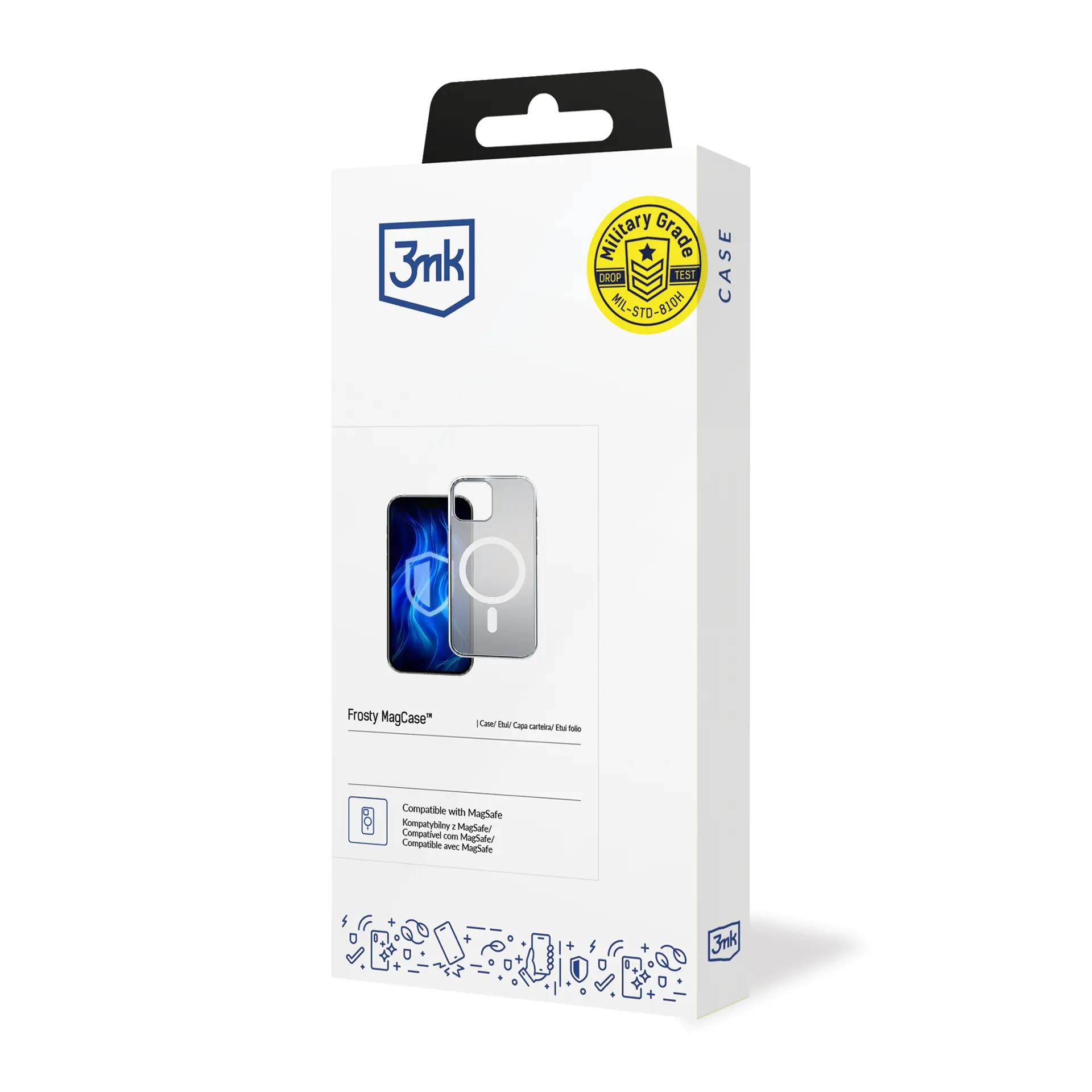 Etui 3mk Frosty Magcase do iPhone 15 Biały