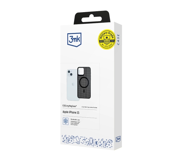 3mk COOLing MagCase do iPhone 15 Czarny