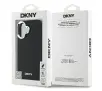 Etui DKNY Plain Silver Logo MagSafe do iPhone 16 Czarny